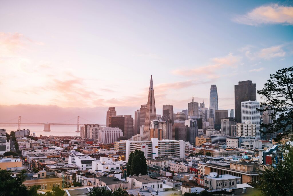 City Skyline during Golden Hour